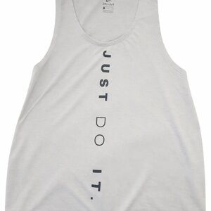 Nike Women's Light Gray crop Tank Top